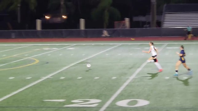 Amanda Will puts one in against St Thomas