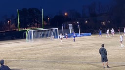 Gabby Graham blasts one to to the back of the net
