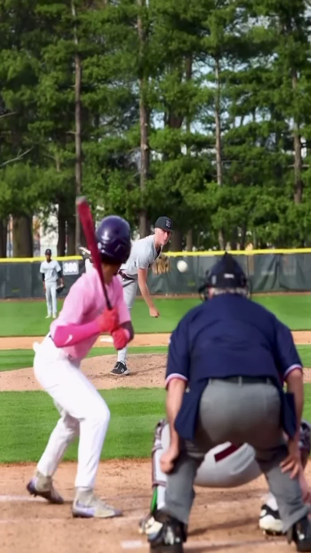 Strikeout pitch to end inning