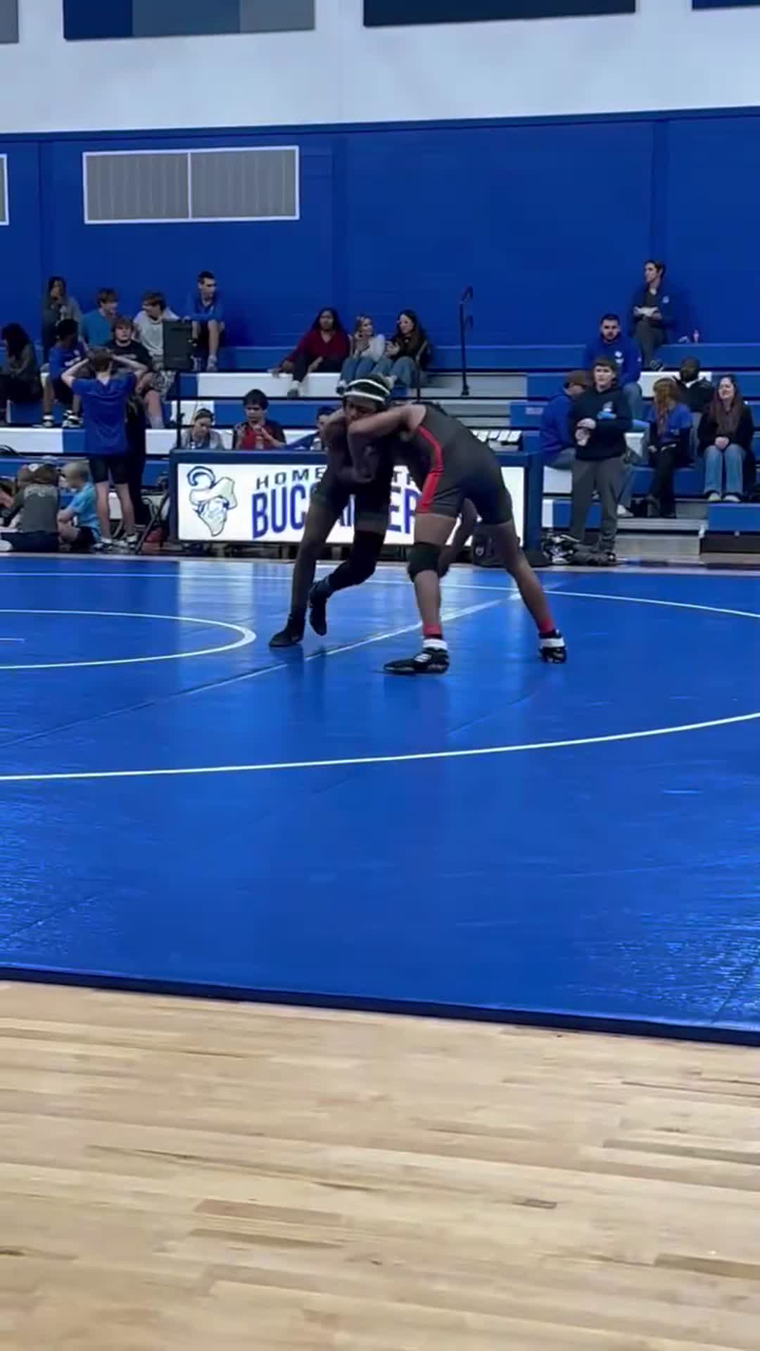 Scps wrestler Ivyn Richardson wins with a pin in the third period