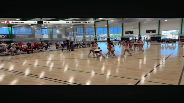 Abigail killed it at the end of the game!!! Here you see her sprint to get to the ball that's going out of bounds and sprinting to get back into position!!!