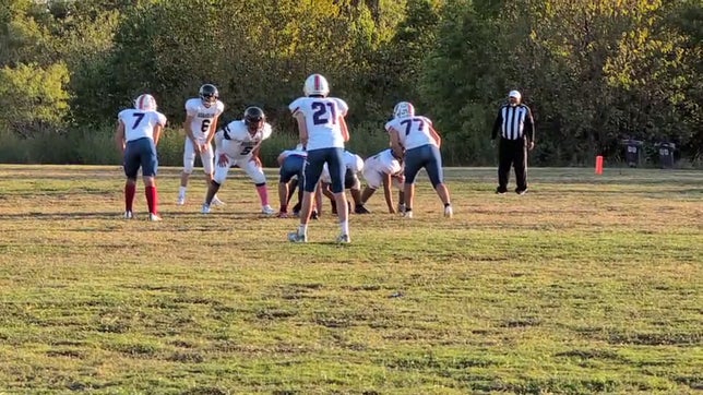Adam Huval with the QB sack