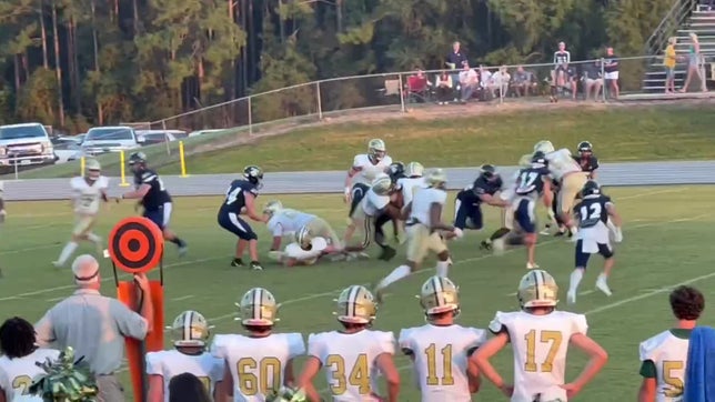 My highlights is my sophomore season opener against Tiftarea. 8 carries, 54 yards rushing, 1TD