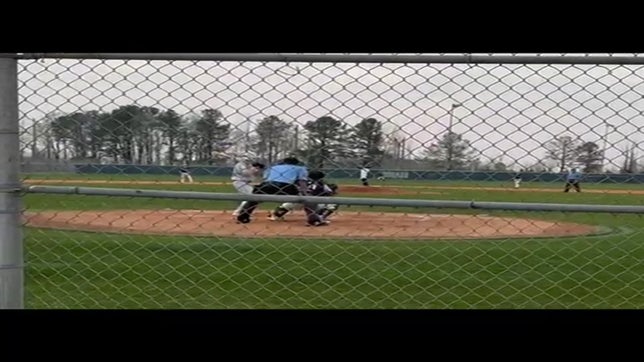 Freshman Jaelyn McLean on the mound against FarmVille Central on March 15, 2024. 4.2 innings, 5 hits, 2 runs, 1 walk, 9 K’s
