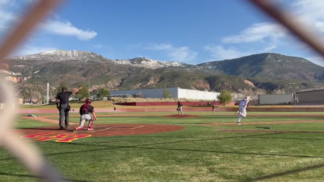 Gavin hits a hard ground ball just inside the third baseline for a stand up double!