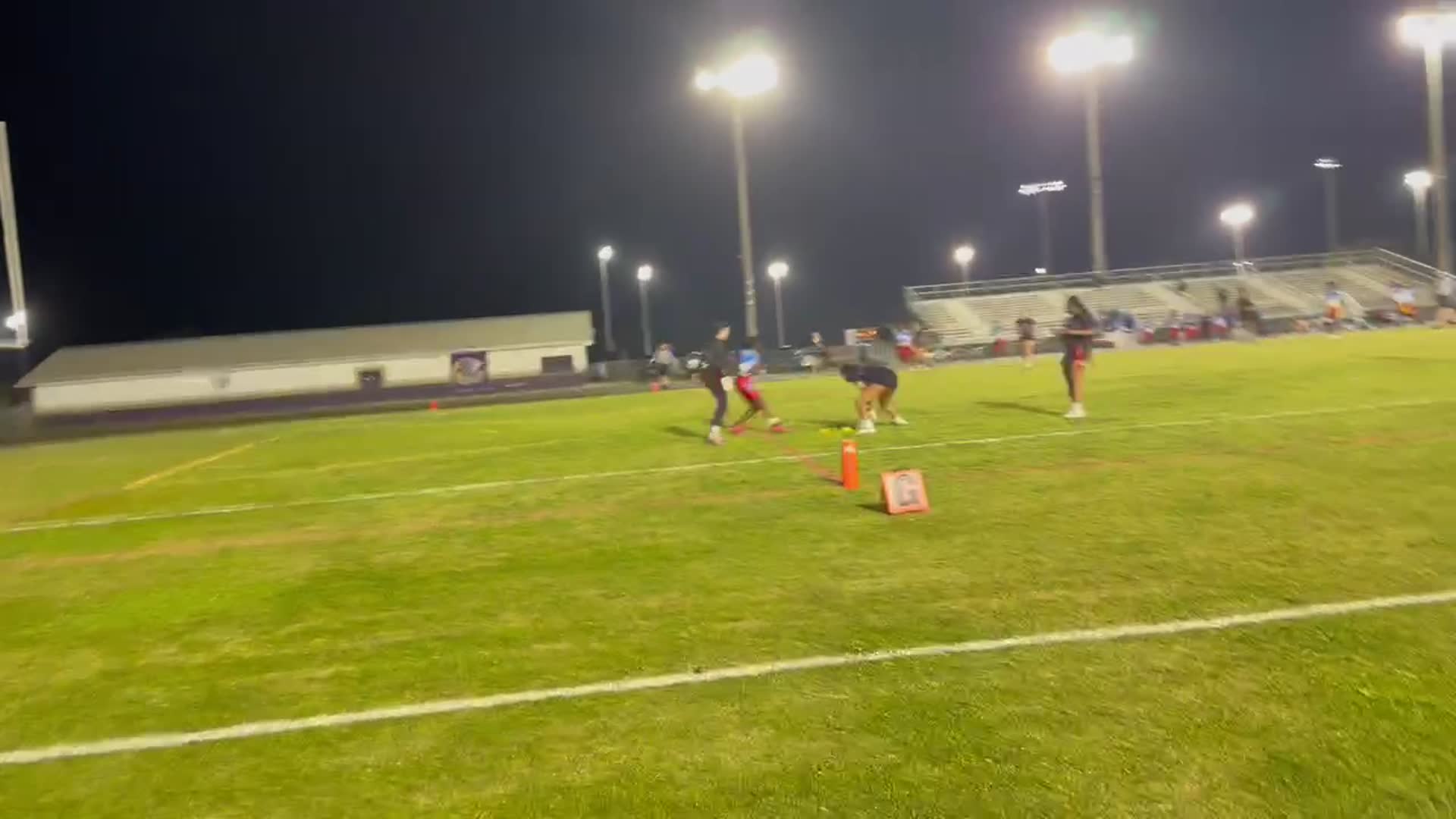 Great pass to Hughzayia Mingo