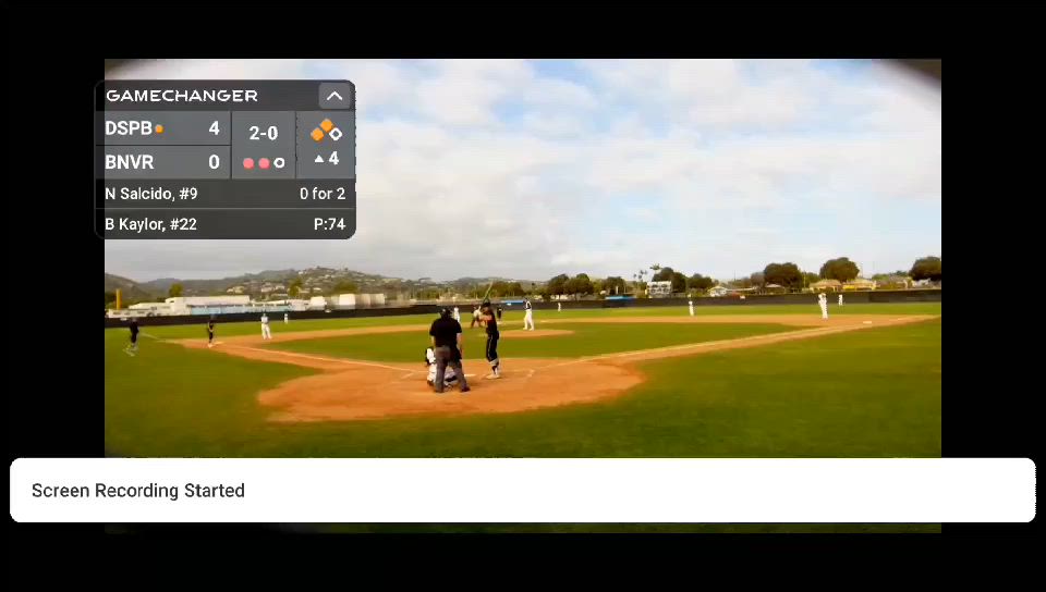 Nick Salcido Home Run #1