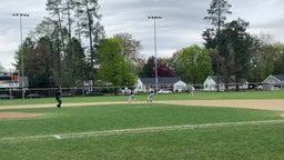 Pop out catch in LF okay throw back into 2B