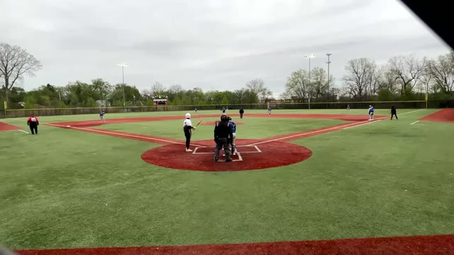 Base hit right between short and 3rd base doing his thing as a lead off hitter