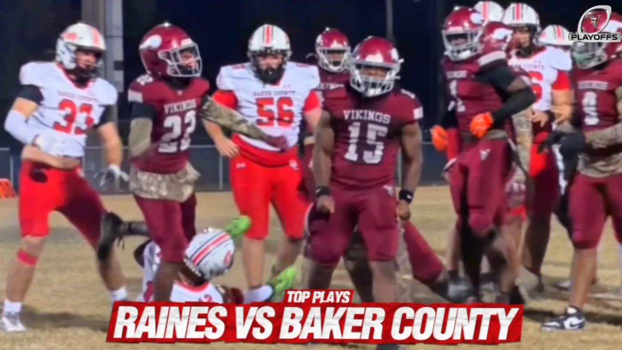 TOP PLAYS RAINES VS BAKER COUNTY ROUND 1 11/14/25