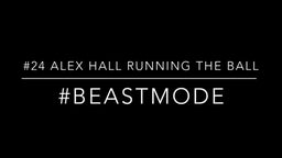 #24 Alex Hall Running the ball over his high school career, wish Harding would've let you. #Beastmode