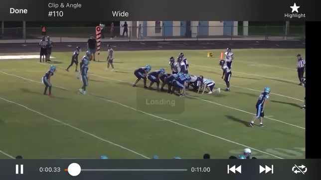 #43 is me/ playing right guard