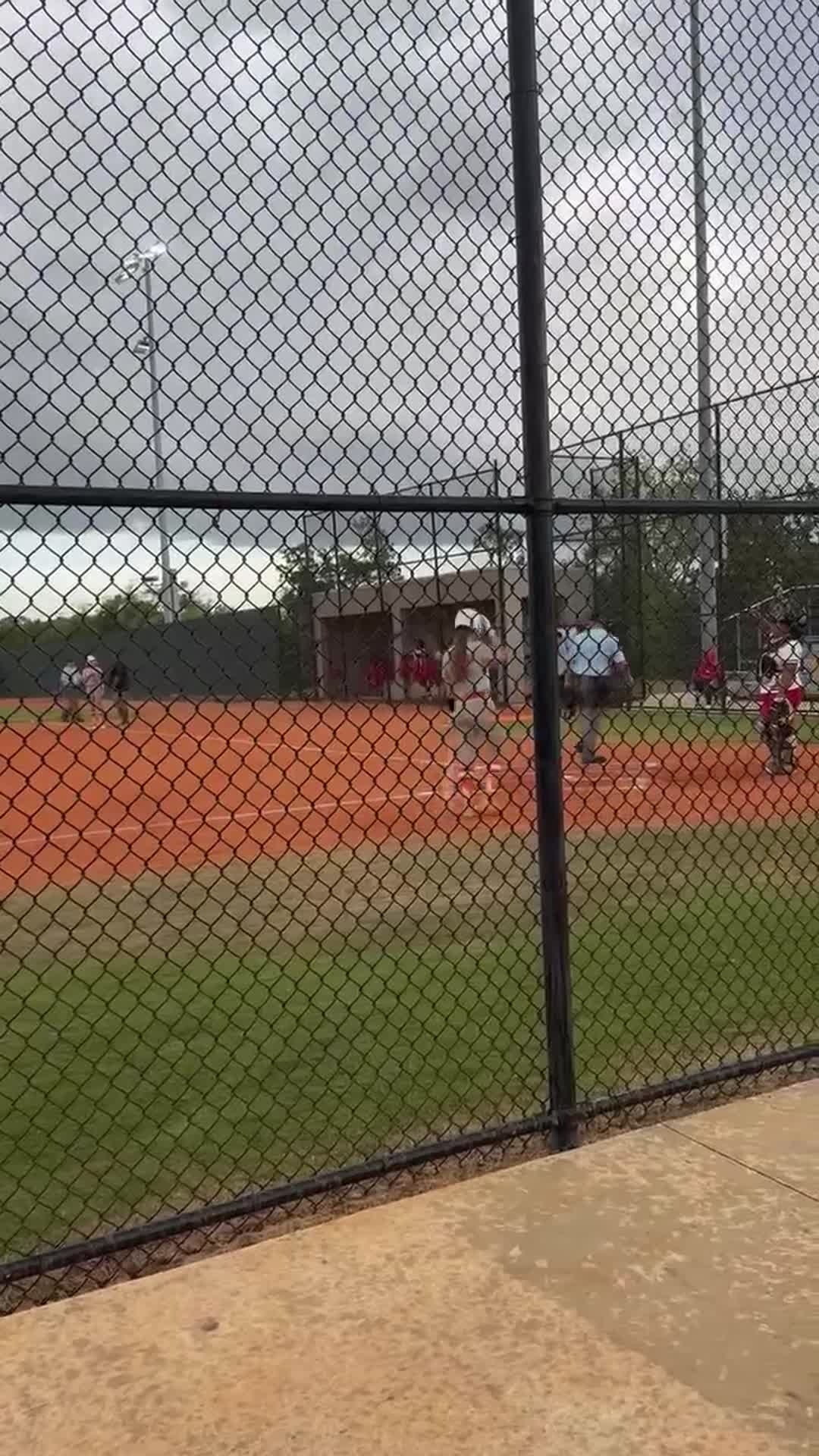 Brooke hits a triple in the game against...