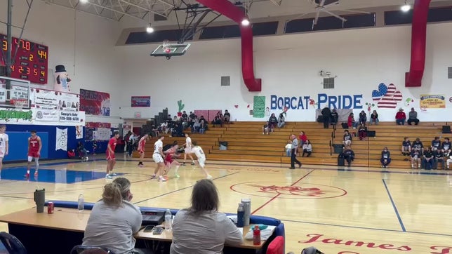 The boys are hard at work! Gabe Epling scoring
