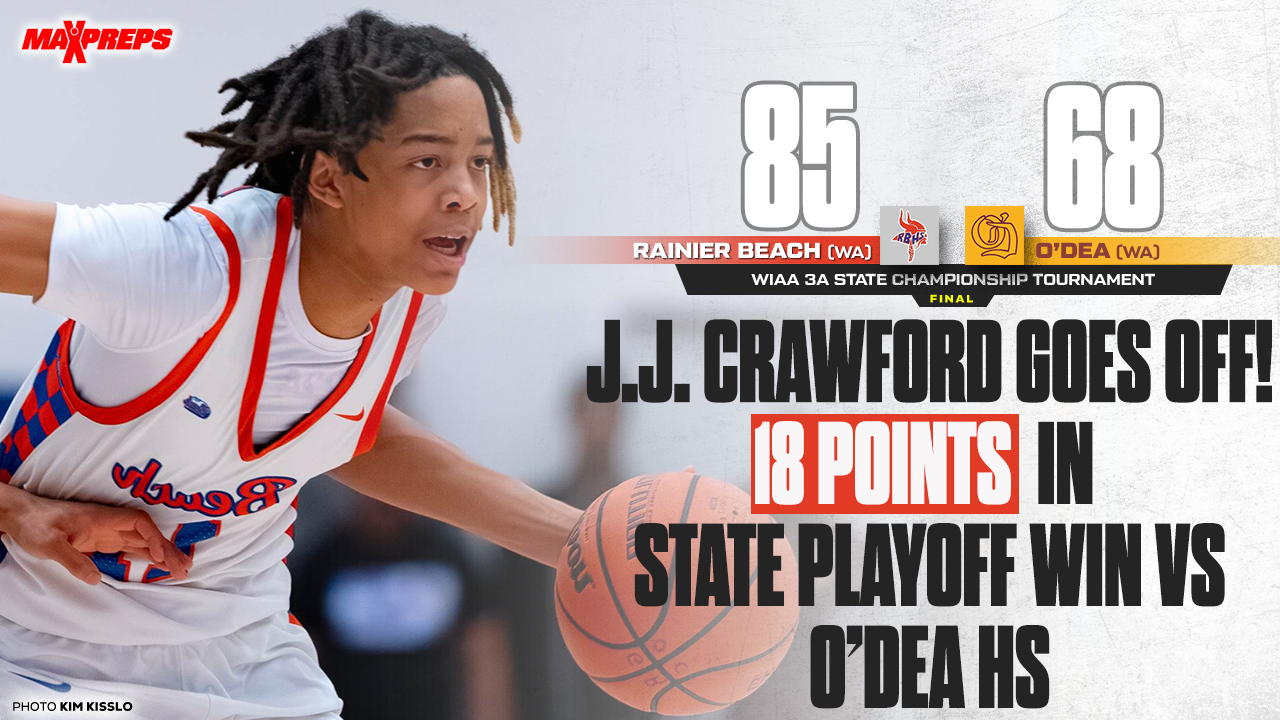 J.J. Crawford Ignites Second-Half Surge, Scores 18 to Help Rainier Beach Advance in 3A State