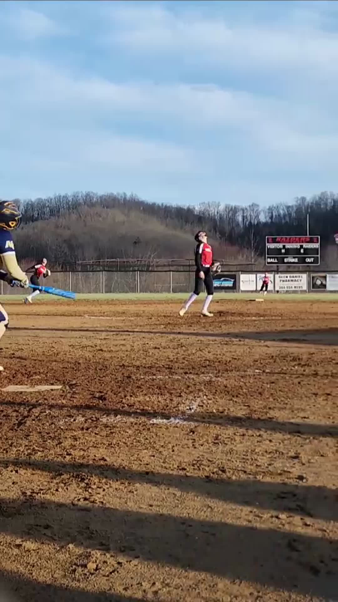 Hit to center/ double