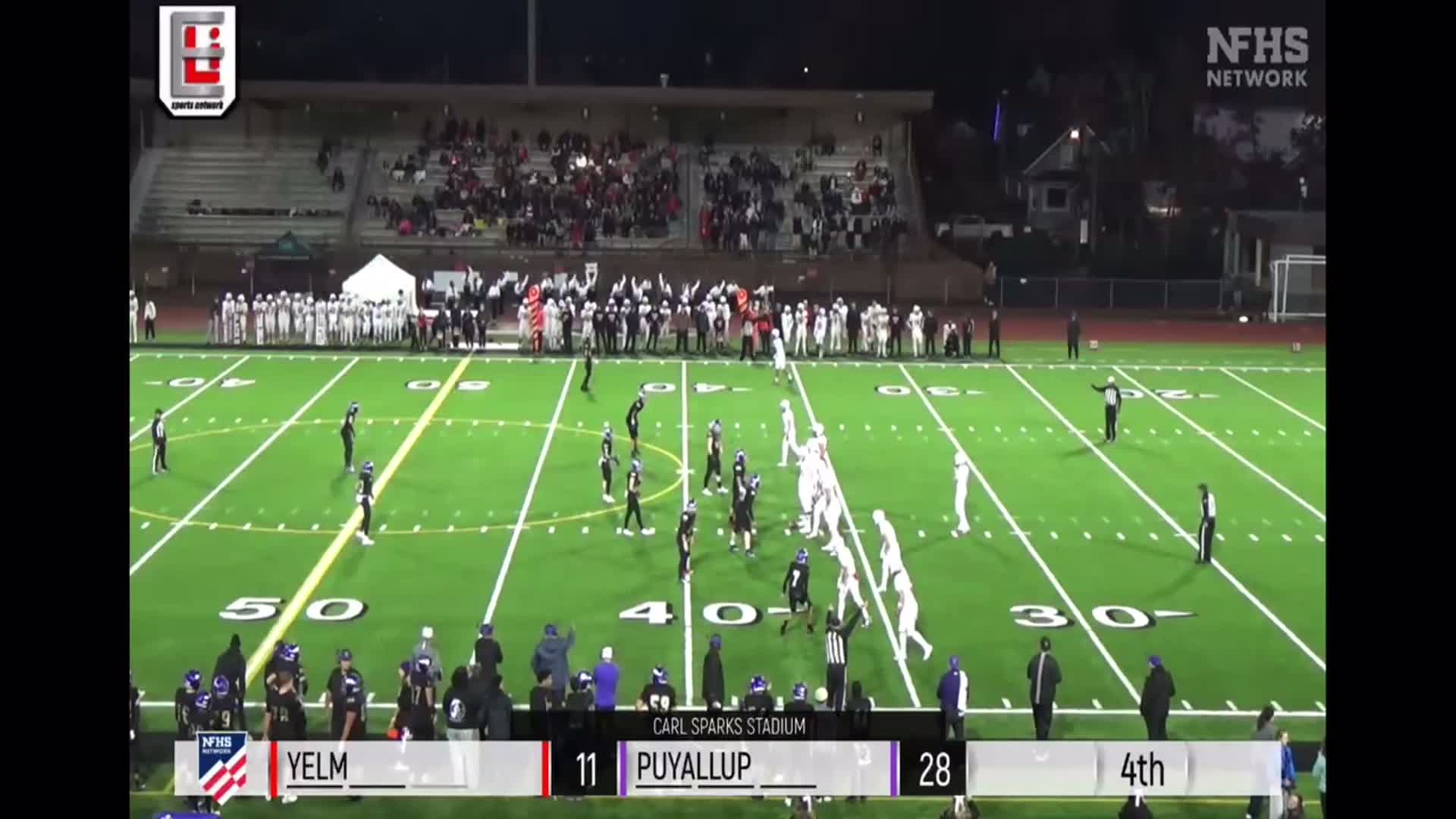 4th quarter YELM #10 Parker Myers with the keeper for 22 yard gain