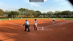Single to left field