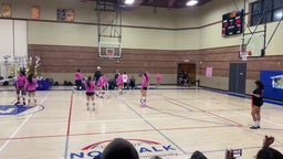 Cassie back in action after injury to serve an ace for set win.