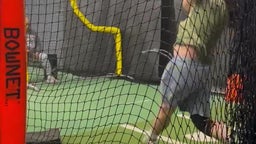 In the lab with his coach