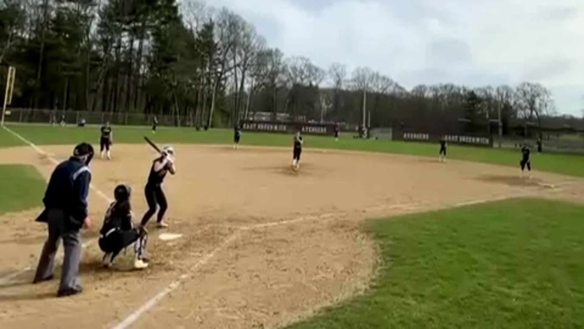 Varsity game against East Greenwich High School April 4, 2025