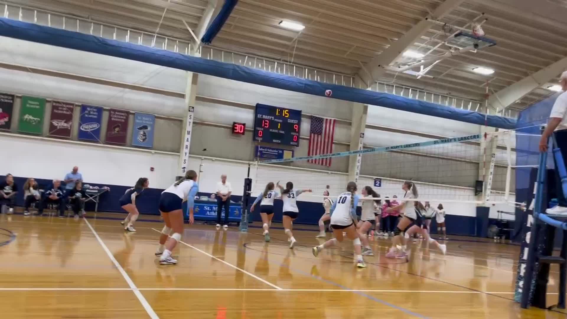#6 Pitt Sutherland vs #1 St Marys #33 Maddie Boglev Kill