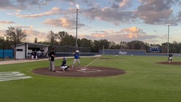 Vincent Hernandez double to bring in a run early in the game