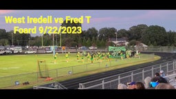 Asher Frisbee Junior kicker highlights West Iredell High School vs Fred T Foard high school