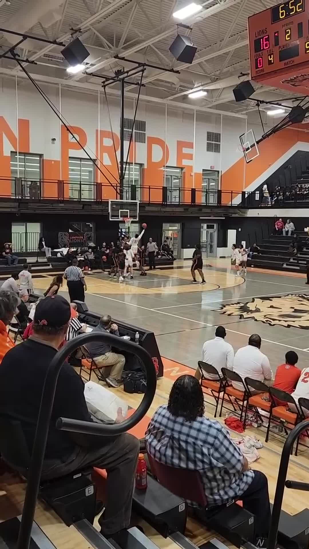 Titus Fair with the Put-back and deflection