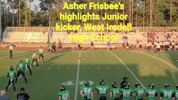 Asher Frisbee Kicking Highlights West Iredell vs Thomas Jefferson