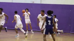 Benito Scott rains jumper over defenders hands