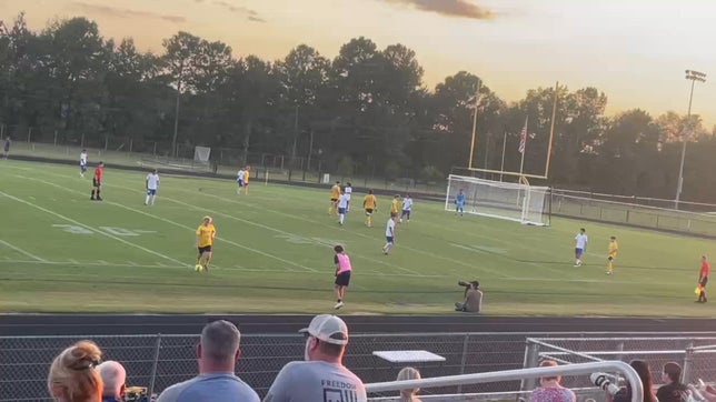 Ball thrown in, took touch and shot