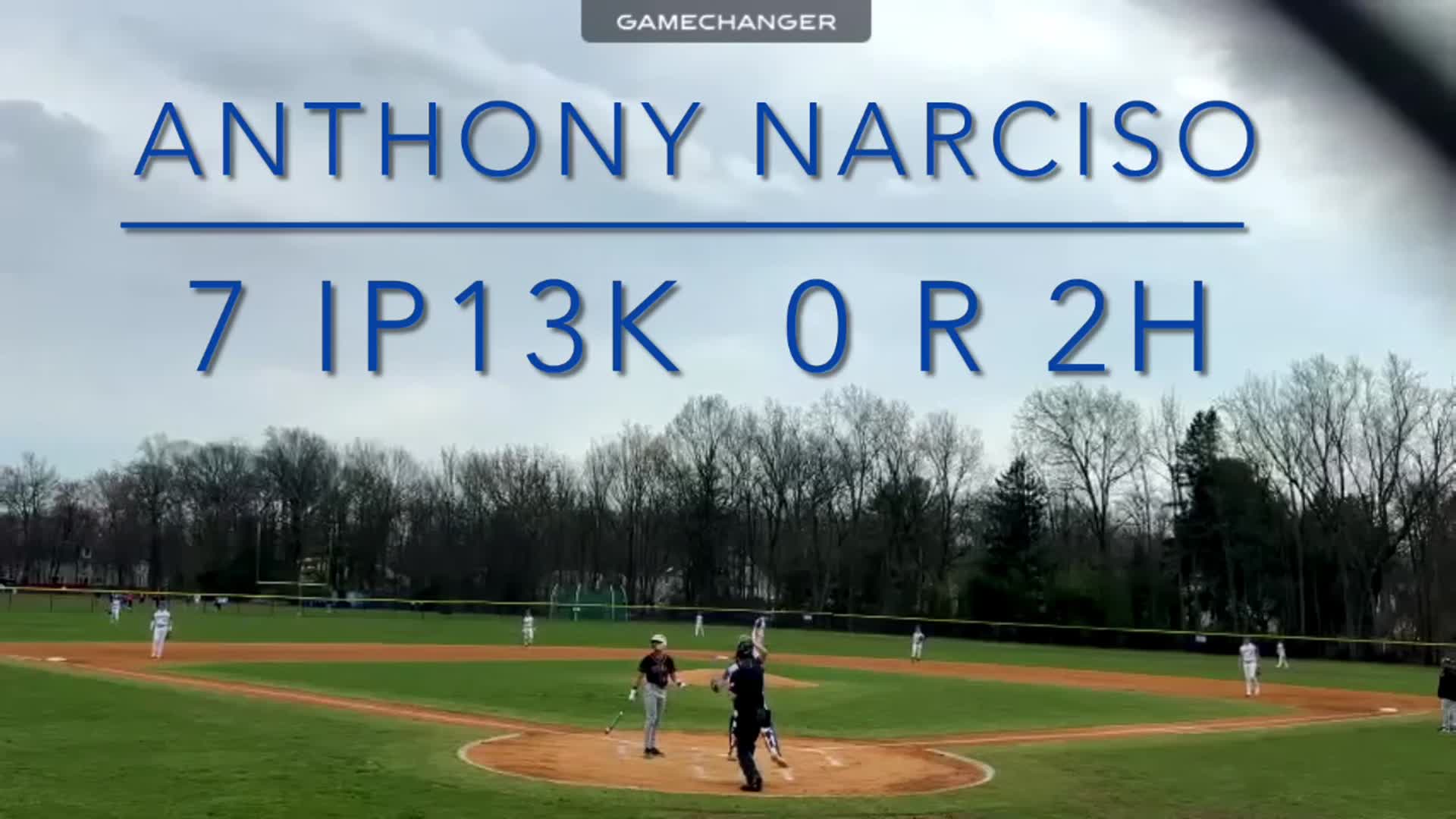 Anthony Narciso pitching vs Elizabeth High School