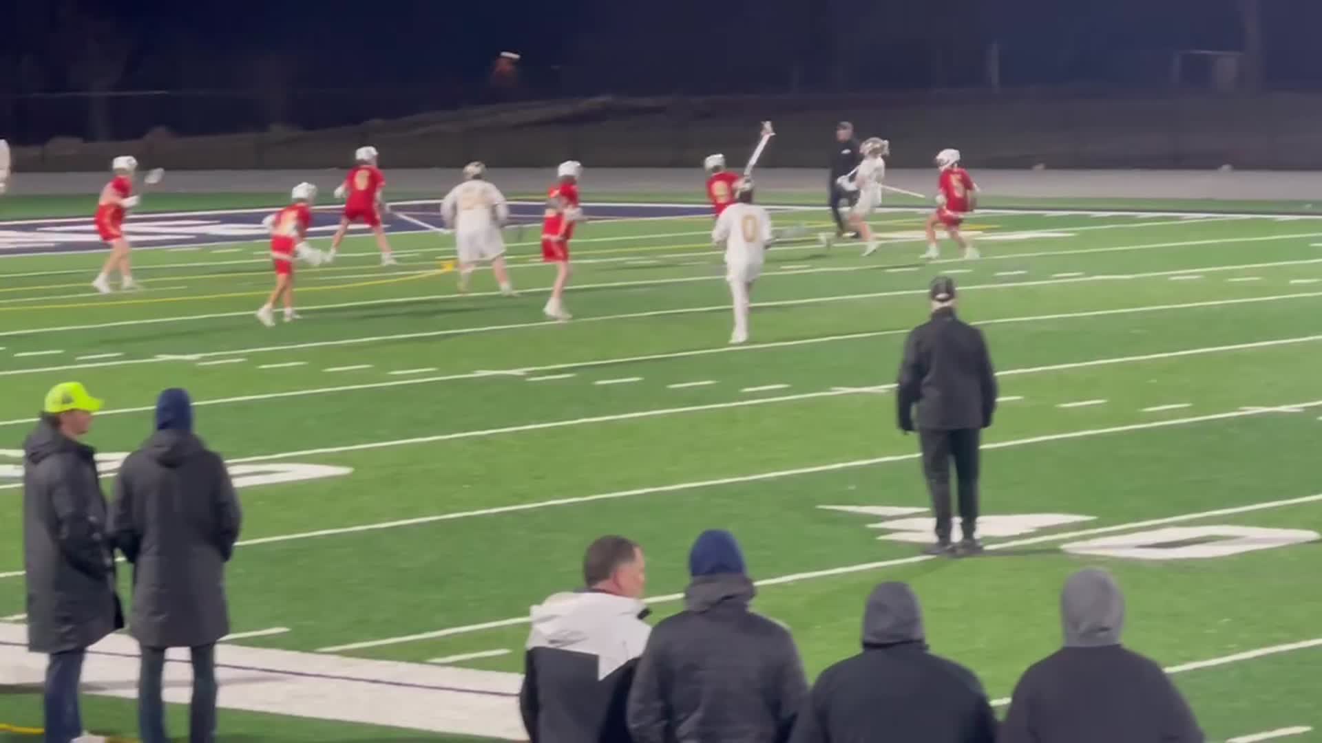 #30 Hodge's step down across the middle shot goal