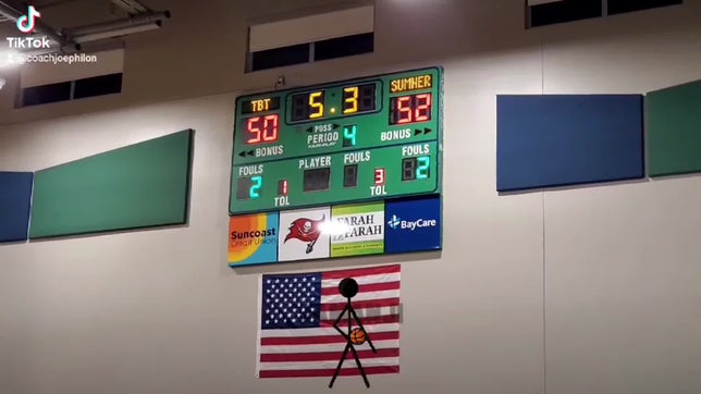 Tampa Bay Tech's Neomar Flores and Maxwell Daley execute a pick & roll to send the game into overtime vs Sumner High School 

#Jamanjifilms #fyp #HoopPhiPsi