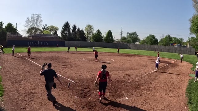 Maddi brought in two runs during tournament play on this out of the park homer against Bishop Hartley