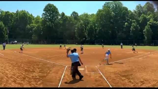 Throw from center for the out