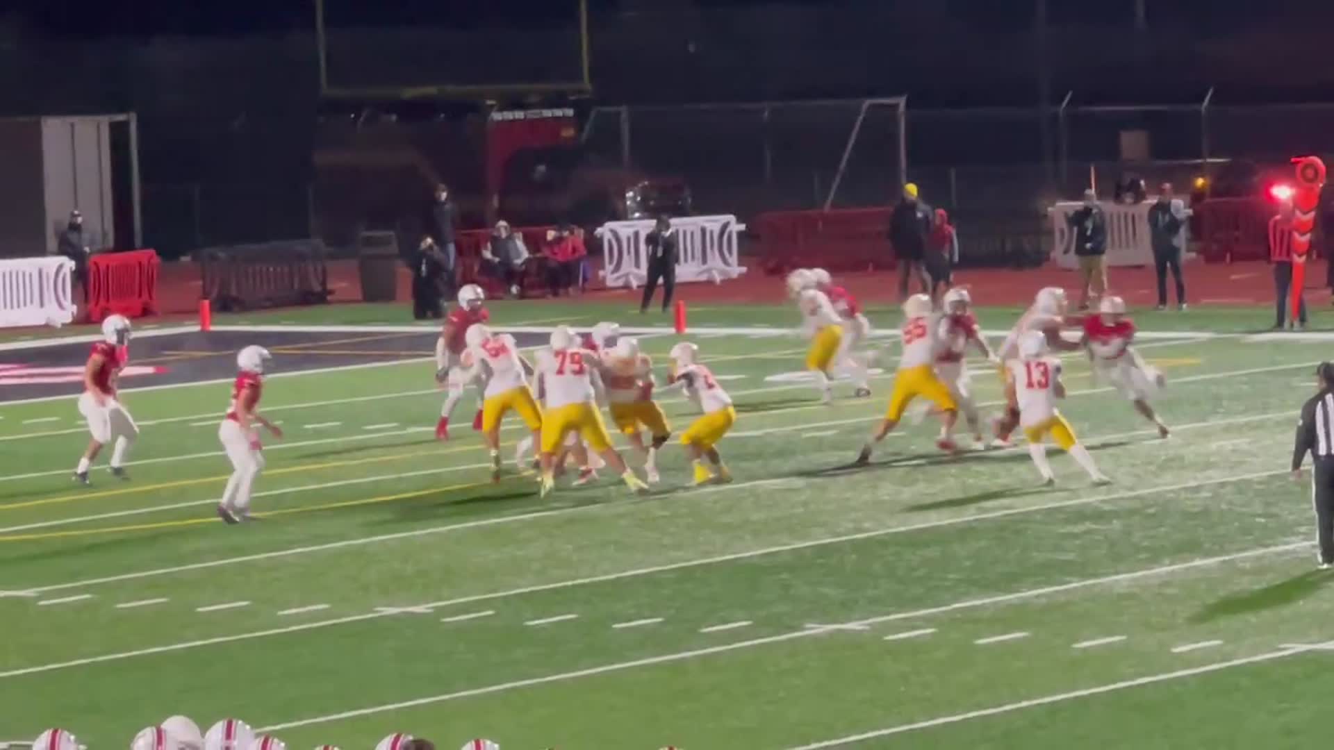 Mt Tahoma turnover on downs in 2nd quarter vs Yelm Tornados