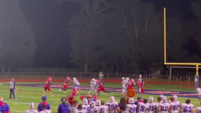 MHS was backed up on their own goal line and we needed a big play, Mason delivered a 48 yard bomb to a wideout in perfect stride!
