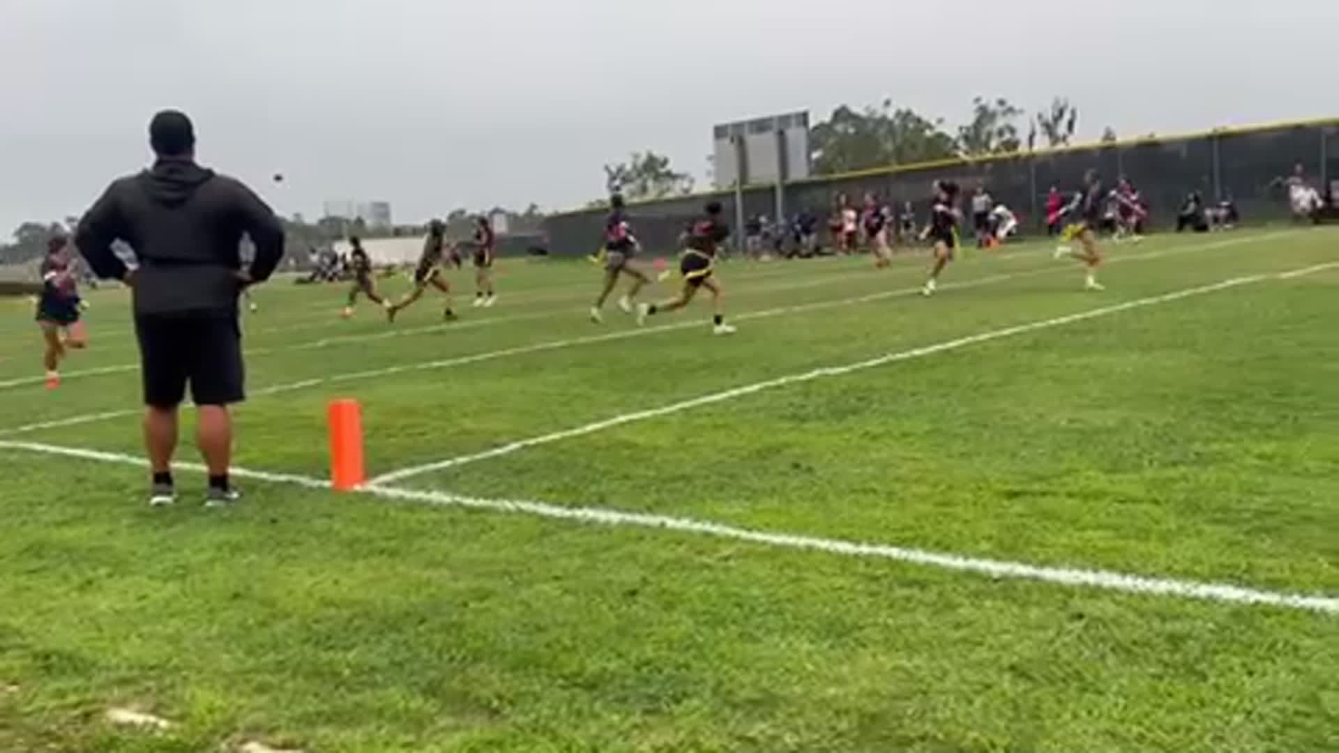 TD throw to makayla