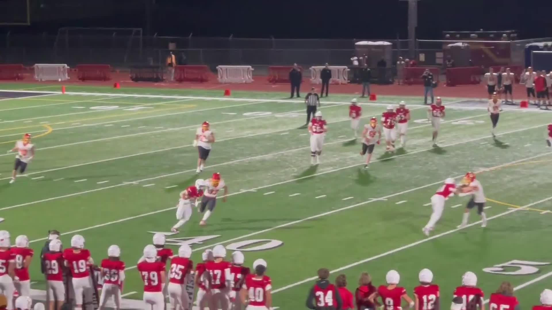 4th quarter YELM takes the lead #10 Parker Myers to #3 Jacob Ford 65 yards TD play