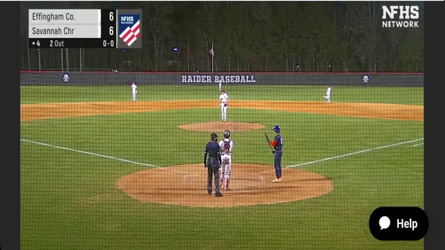 Home run by Newton Kieffer in the top of the 4th inning.