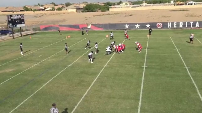 Wedge play down the middle of the field for a 15 yard touchdown