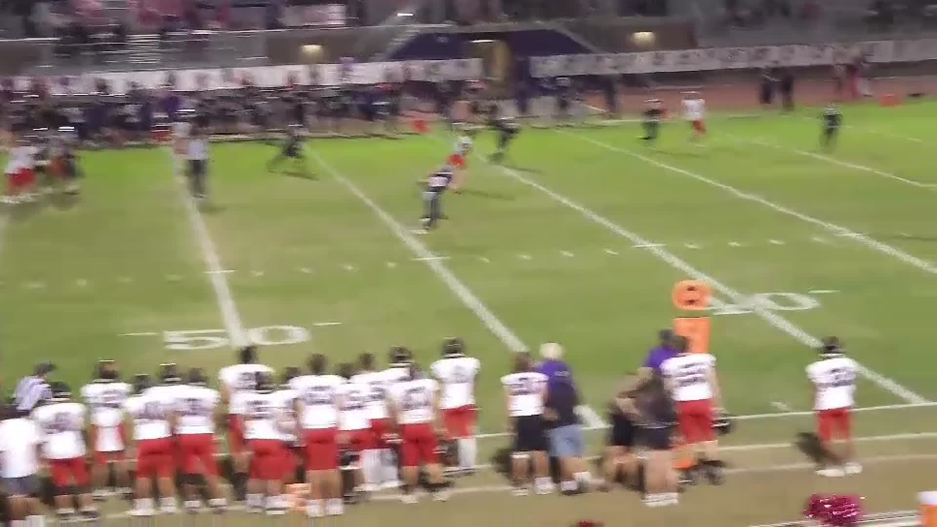 10 and in, with a nice run after reception!