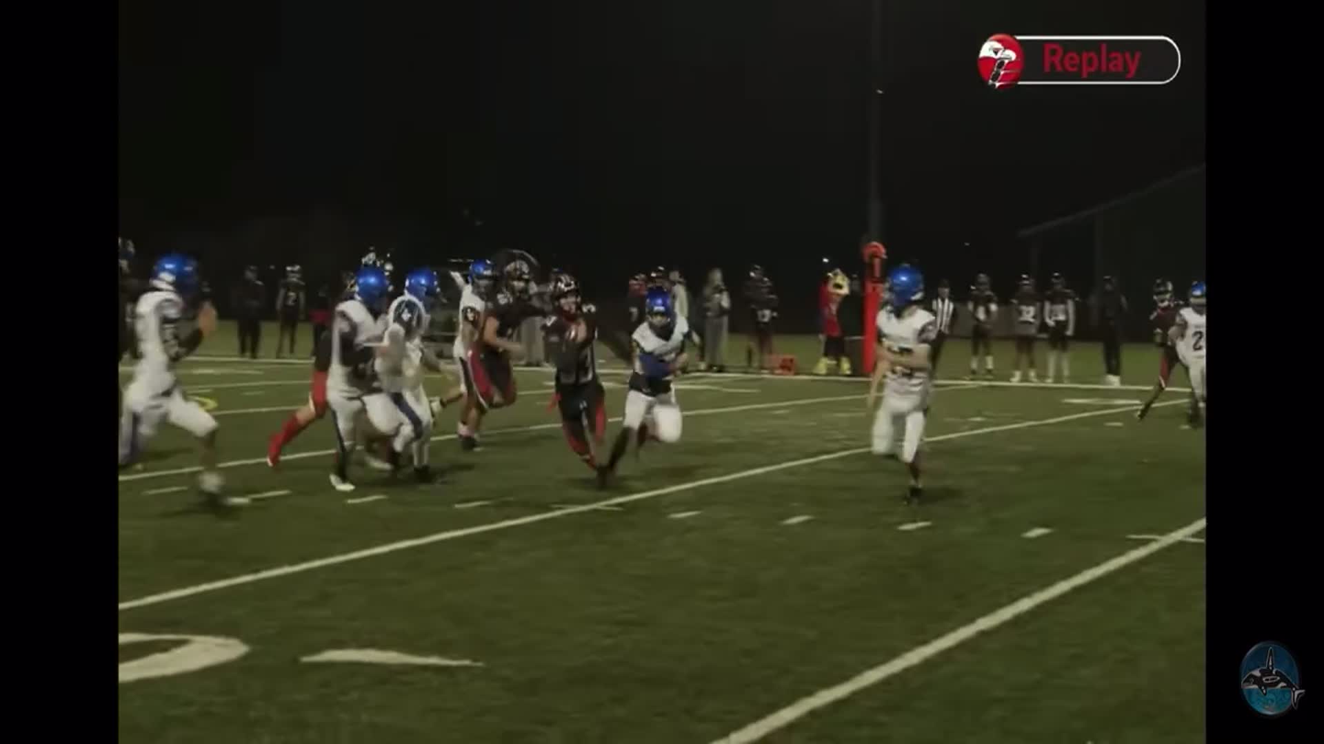 James Diaz with a 39 yard run against Laconer