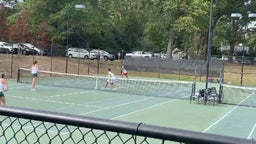 Allya Segura & Charity Van Dyke's last 2 points during the Quad County Conference tournament 2022