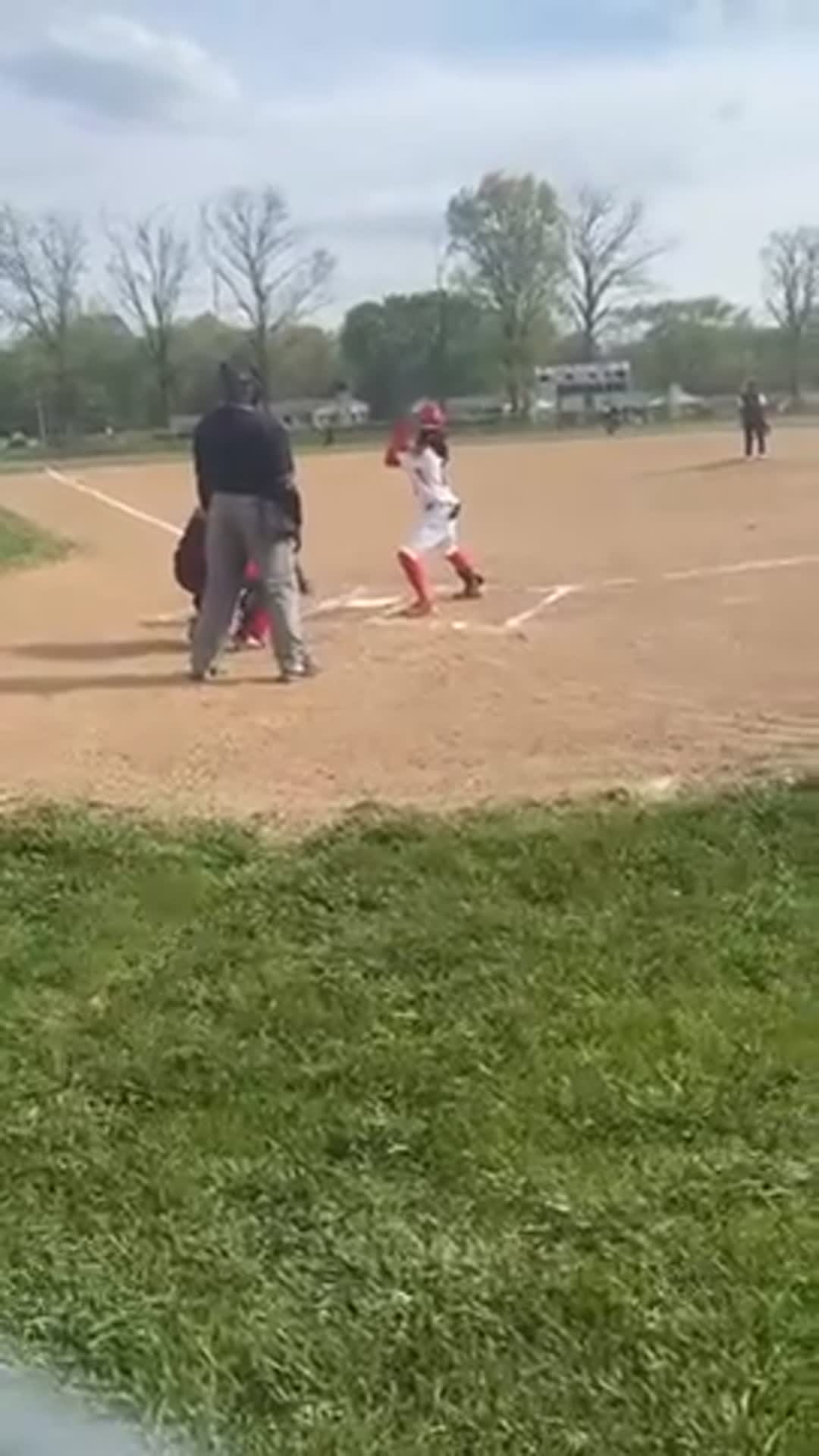 Andre Bell hits a double