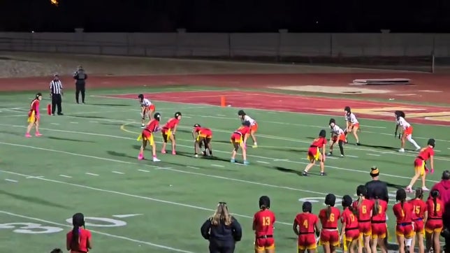 Shyanne Smith hits Kaleigh Cook for a 6-yard, 2nd half score, Liberty's only score of the game, in a 7-6 win against a scrappy Pittsburg squad.