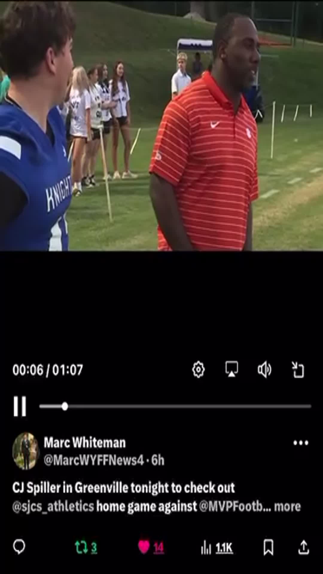 The Legendary CJ Spiller Was in Attendance