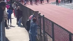 Ryan Clark relays 100 yard dash